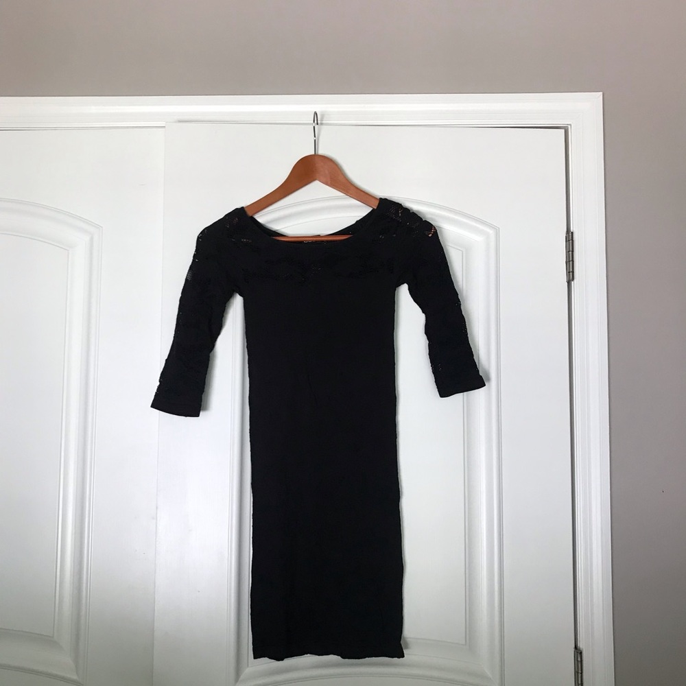 Little black lace dress